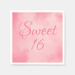 Guardanapo De Papel Pink Sweet 16 Birthday