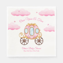 Pink Sweet Fairy Princess Carriage Baby Shower 