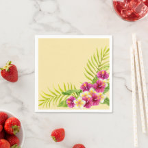 Pink Tropical Floral Luau Birthday Party