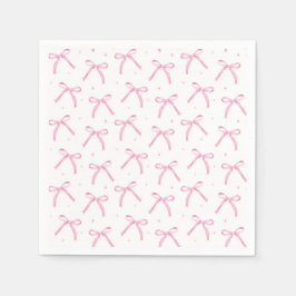 Guardanapo De Papel Pinks laços Festa de Aniversário Casamento