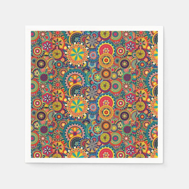 Guardanapo De Papel Pinos de buracos de ventilador (Frente)