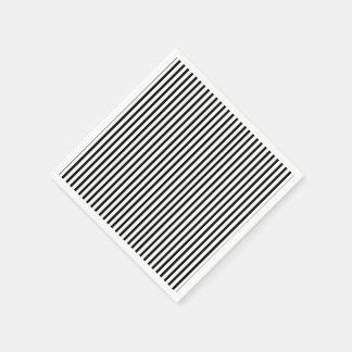 Guardanapo De Papel Pinstripe fina branca e preto