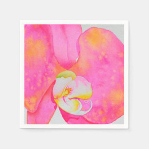 Guardanapo De Papel Pintagem de cor d'água rosa