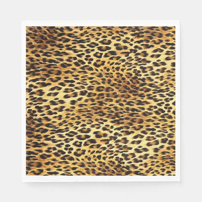 Guardanapo De Papel Pintas-leopardo Pintor de Camuflagem (Frente)