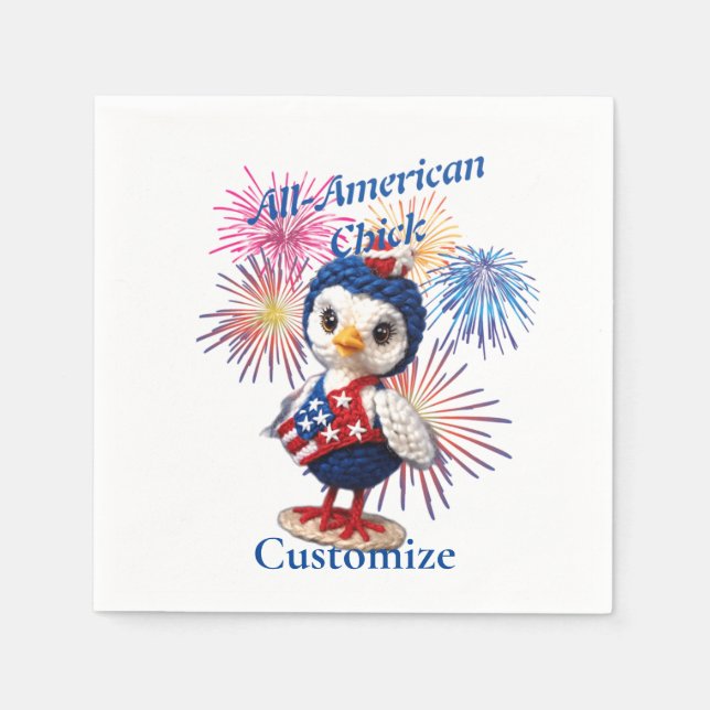 Guardanapo De Papel Pintinho All-American Thunder_Cove (Frente)