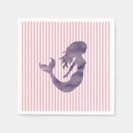 Guardanapo De Papel Pintor Roxo de Silhouette Mermaid