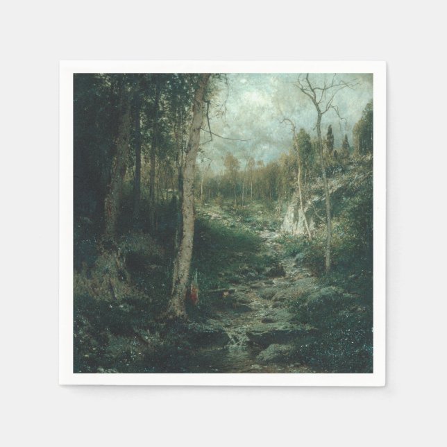 Guardanapo De Papel Pintura antiga (1881) - Nápoles (Frente)