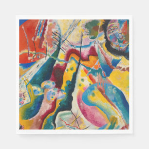 Guardanapo De Papel Pintura com mancha vermelha, 1914 por Wassily Kand