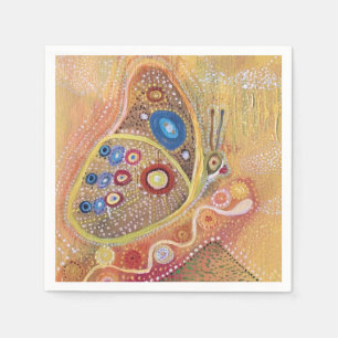 Guardanapo De Papel Pintura de borboletas Papel de coquetel Napkins
