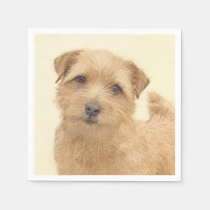 Guardanapo De Papel Pintura de Norfolk Terrier - Arte de Cachorro Orig