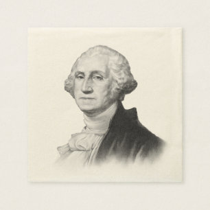 Guardanapo De Papel Pintura do retrato do vintage de George Washington