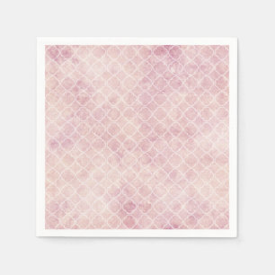 Guardanapo De Papel Pintura em Aquarela Abstrata Pastel Rosa