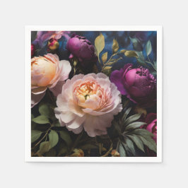 Guardanapo De Papel Pintura floral elegante