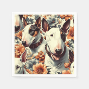 Guardanapo De Papel Pintura sem costura da Bull Terrier
