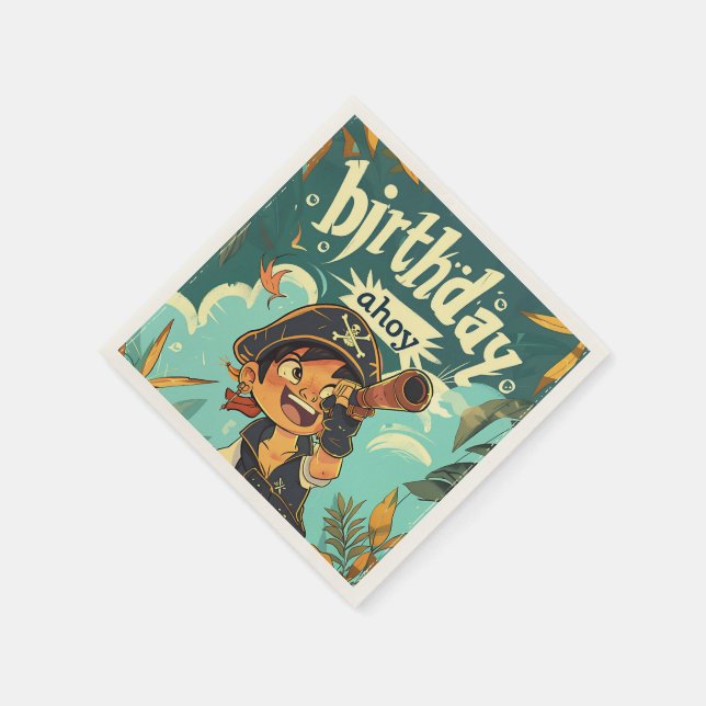 Guardanapo De Papel Pirata de Aniversário! (Canto)