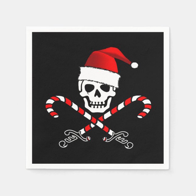 Guardanapo De Papel Pirata de Natal - Papel Napkins (Frente)
