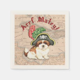 Guardanapo De Papel Pirata de Shih Tzu