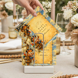 Guardanapo De Papel Pirate Adventure Storybook Baby Shower