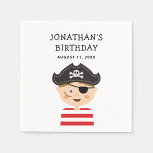 Guardanapo De Papel Pirate Boy Birthday Kids Adventure Party