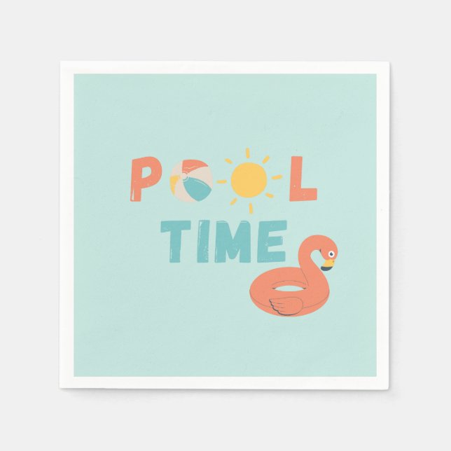 Guardanapo De Papel piscina. Frente Napkins e Suprimentos (Frente)