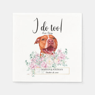 Guardanapo De Papel Pit Bull Cachorro Casamento Cocktail Napkins