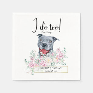 Guardanapo De Papel Pit Bull Cachorro Casamento Cocktail Napkins