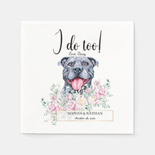 Guardanapo De Papel Pit Bull Cachorro Casamento Cocktail Napkins