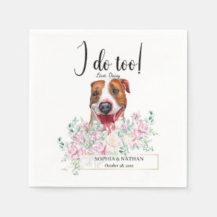 Guardanapo De Papel Pit Bull Cachorro Casamento Cocktail Napkins