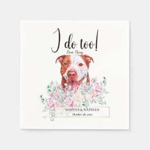 Guardanapo De Papel Pit Bull Cachorro Casamento Cocktail Napkins