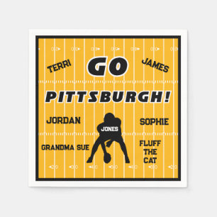 Guardanapo De Papel Pittsburgh Futebol Family Paper Napkin