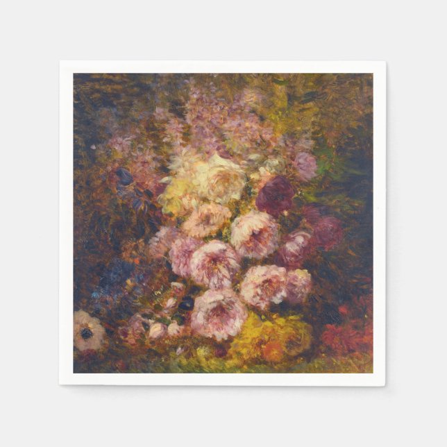 Guardanapo De Papel Pivoines - Félix Ziem (Frente)