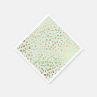 Guardanapo De Papel PixDezines deslumbraram com manchas de ouro falso/