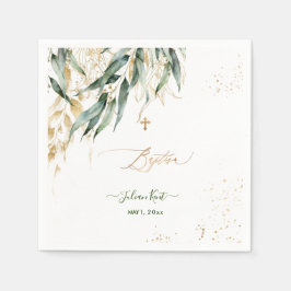 Guardanapo De Papel PixDezines H2 Lush Green Willow Eucalyptus Baptism