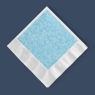 Guardanapo De Papel Pixelação Mosaica Azul