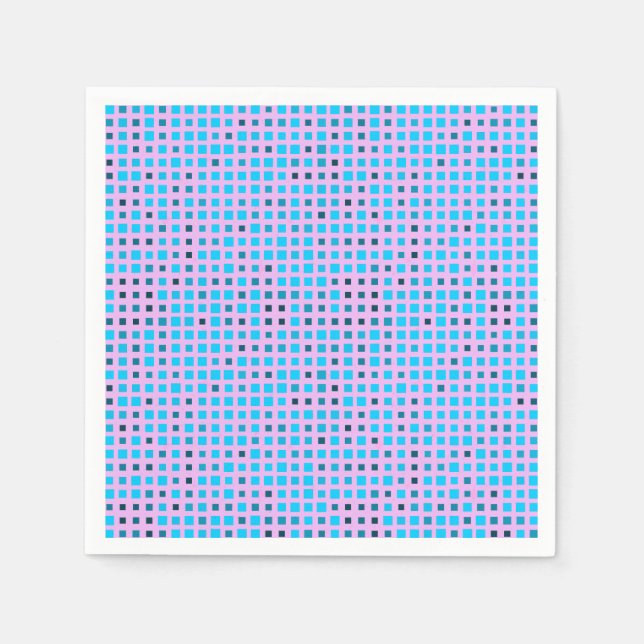 Guardanapo De Papel Pixels piscando padrão 01.LBlue. Lpúrpura BG (Frente)
