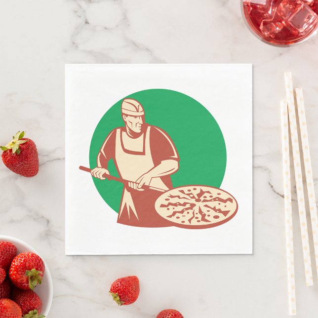 Guardanapo De Papel Pizza Baker Napkins (Criador carregado)