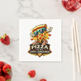 Guardanapo De Papel Pizza É Meu Amor Presente Divertido Para Amantes d