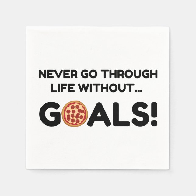 GUARDANAPO DE PAPEL PIZZA GOALS (Frente)