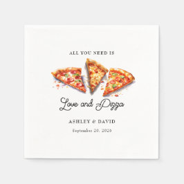 Guardanapo De Papel Pizza Italiana | Festa de Noivado 