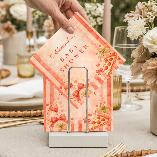 Guardanapo De Papel Pizza Party Baby Shower (Criador carregado)