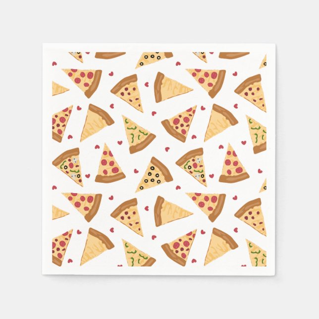 Guardanapo De Papel Pizza Party Napkins (Frente)