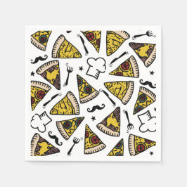 Guardanapo De Papel Pizza Party Patterna Plate