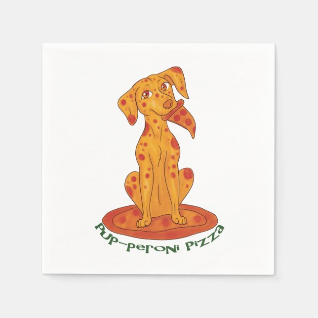 Guardanapo De Papel Pizza Puppy (Frente)