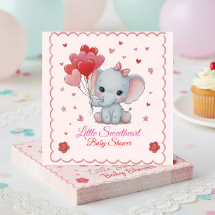 Guardanapo De Papel Placa de Boas-Vindas para Chá de Bebê do Elefante