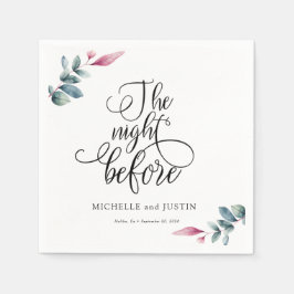 Guardanapo De Papel Placa de Jantar de Ensaios de Roteiro Simples