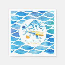 Guardanapo De Papel Placa de Papel de Aniversário para Armas Personali