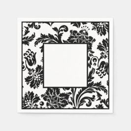 Guardanapo De Papel Placa de papel de casamento formal de damascos pre