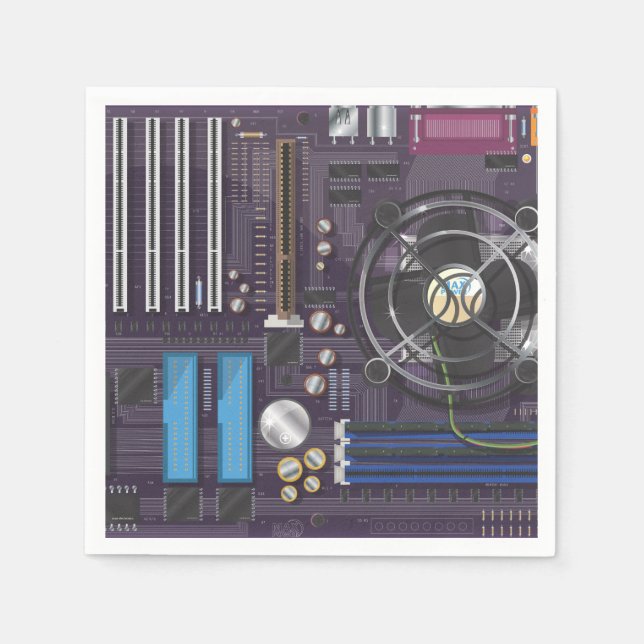 Guardanapo De Papel Placa-mãe do computador (Frente)