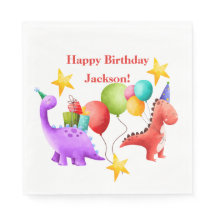 Placas de Aniversário do Dinossaur