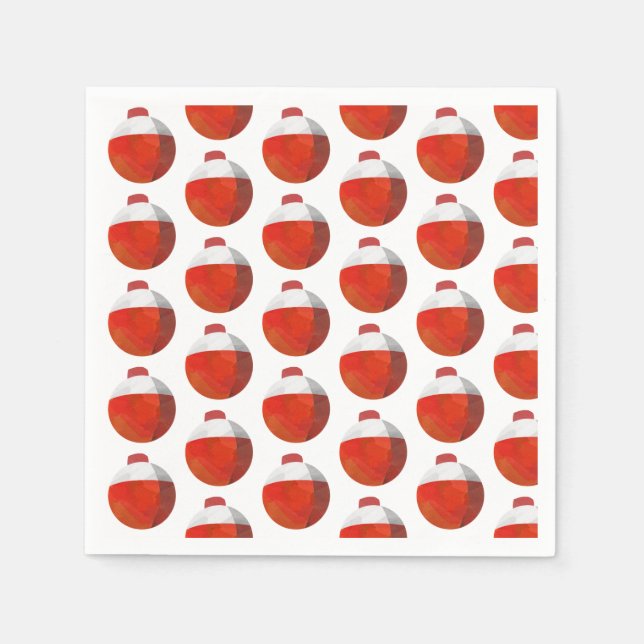 Guardanapo De Papel Placas de papel de partes de pesca (Frente)